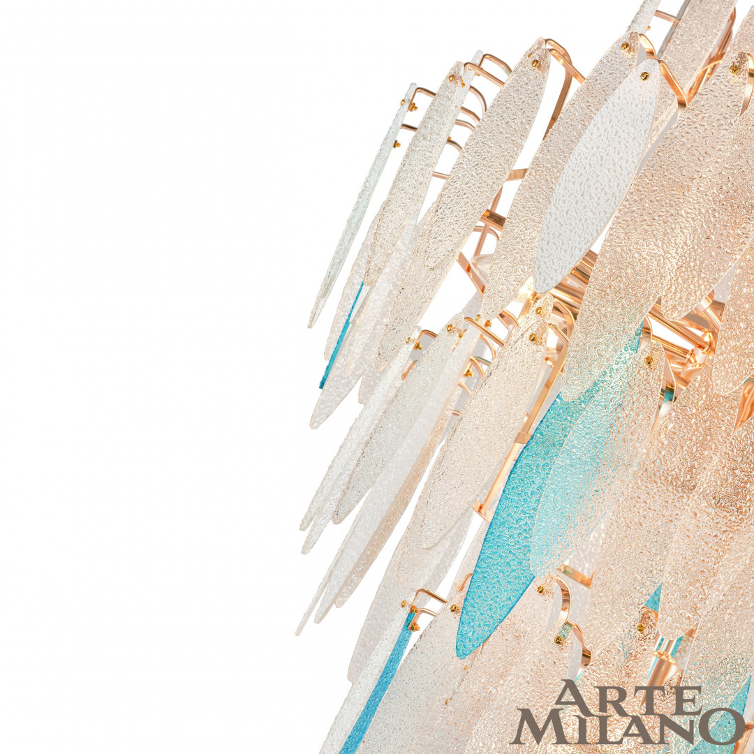 Подвесная люстра второго света Arte Milano 1863B.D800.H1300.E14.25 G