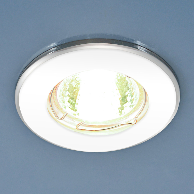 Встраиваемый светильник Elektrostandard 7002 MR16 WH/SL белый/серебро 4690389082511