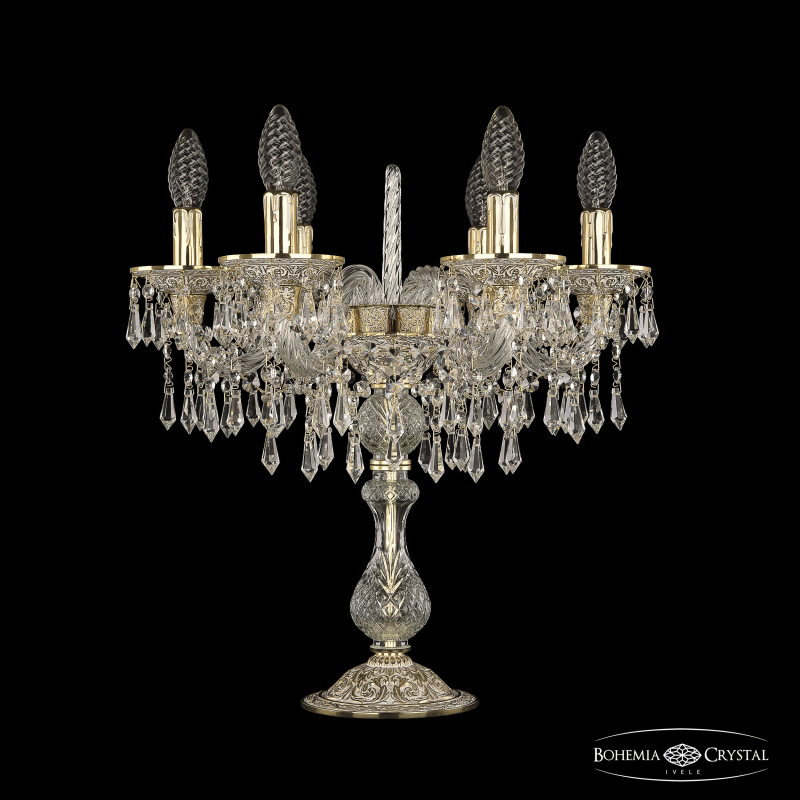 Настольная лампа Bohemia Ivele Crystal 16103L8/6/141-47 GW