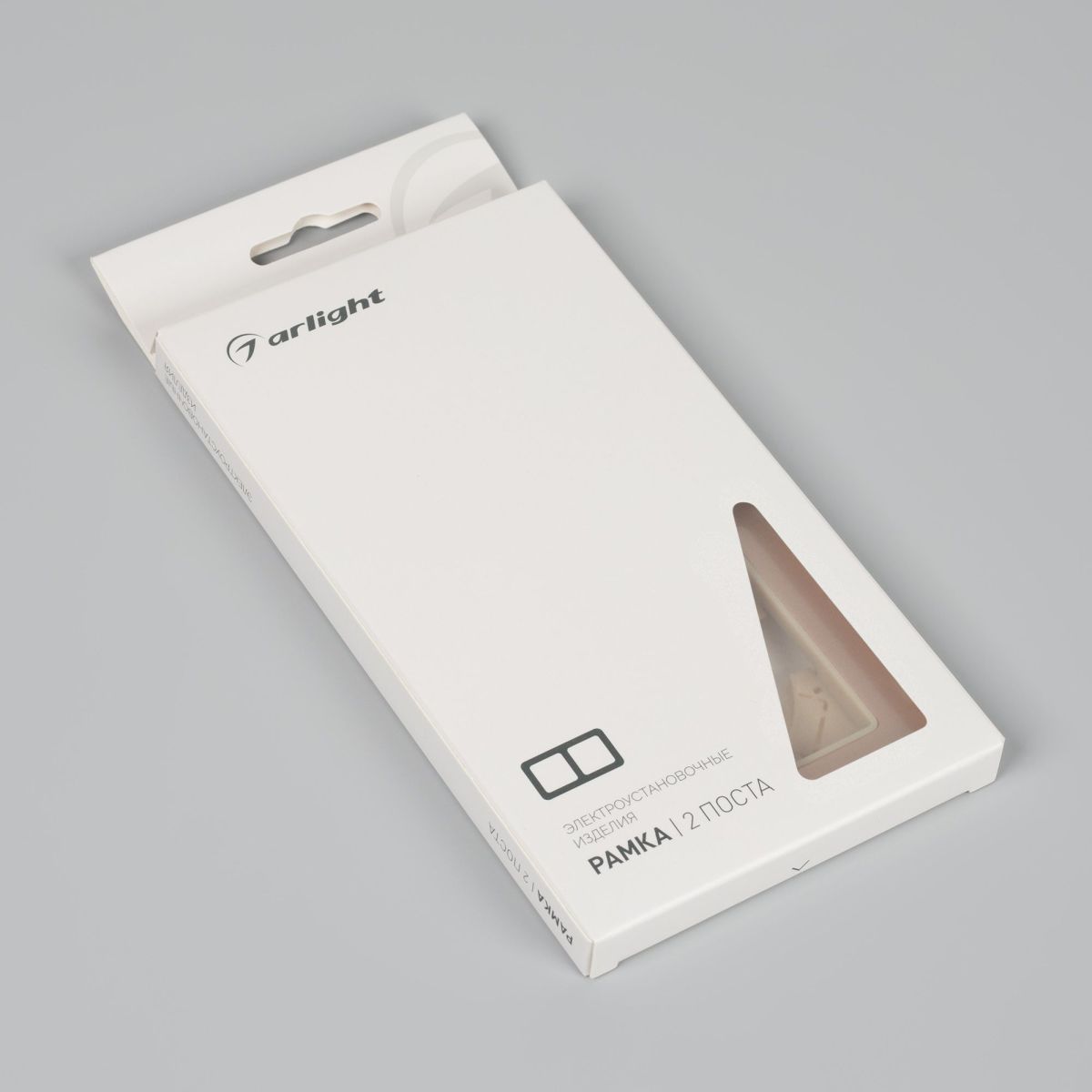 Рамка на 2 поста алюминиевая Arlight FRM-AKIRY-SFAL-2-GD 049739
