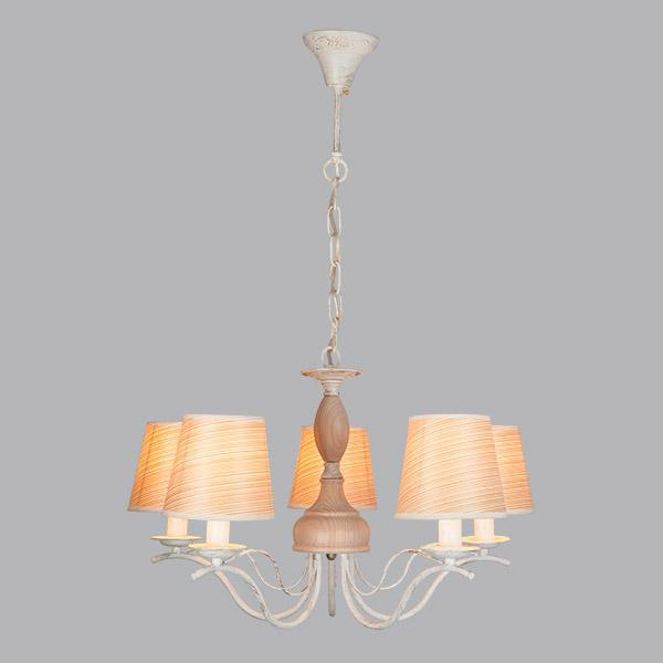 Подвесная люстра Eurosvet Элен 60027/5 белый с золотом