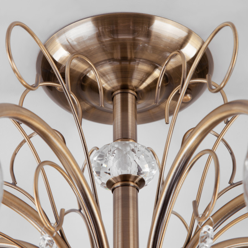 Люстра на штанге Eurosvet 30157/8 античная бронза