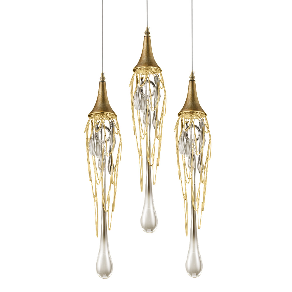 Подвесной светильник DeLight Collection Goddess Tears P68009L-3/R gold