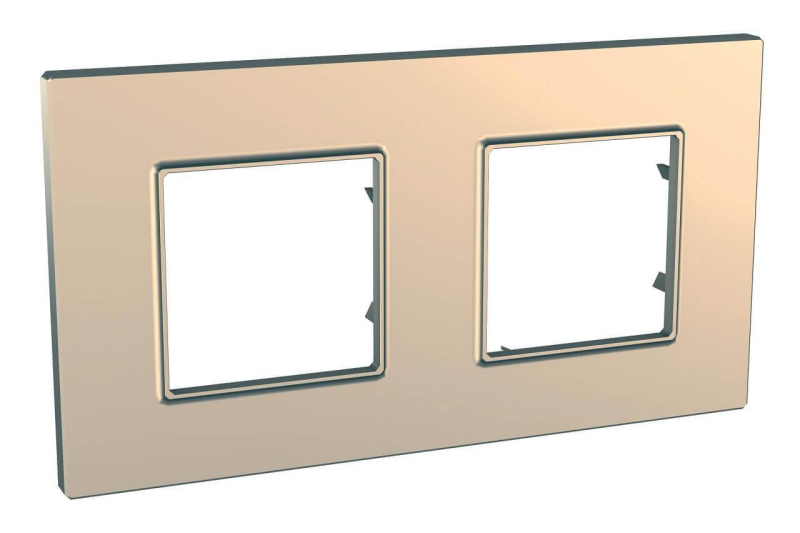 Рамка 2-постовая Schneider Electric Unica Quadro MGU6.704.56