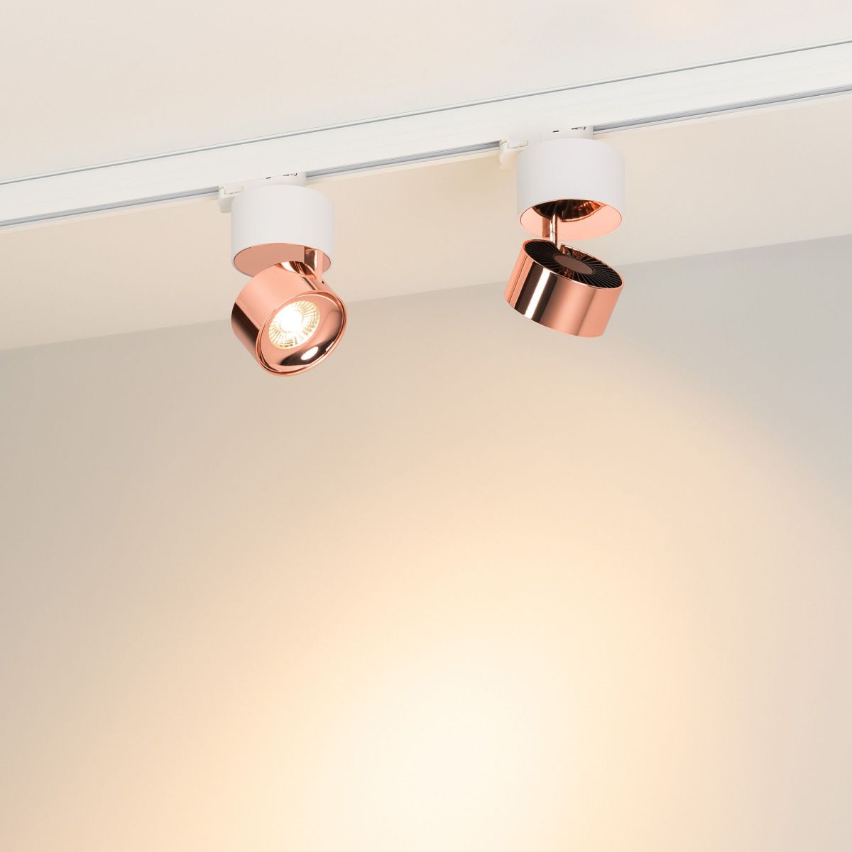 Трековый трехфазный светильник Arlight SP-PLURIO-TRACK-4TR-R77-9W Warm3000 038116