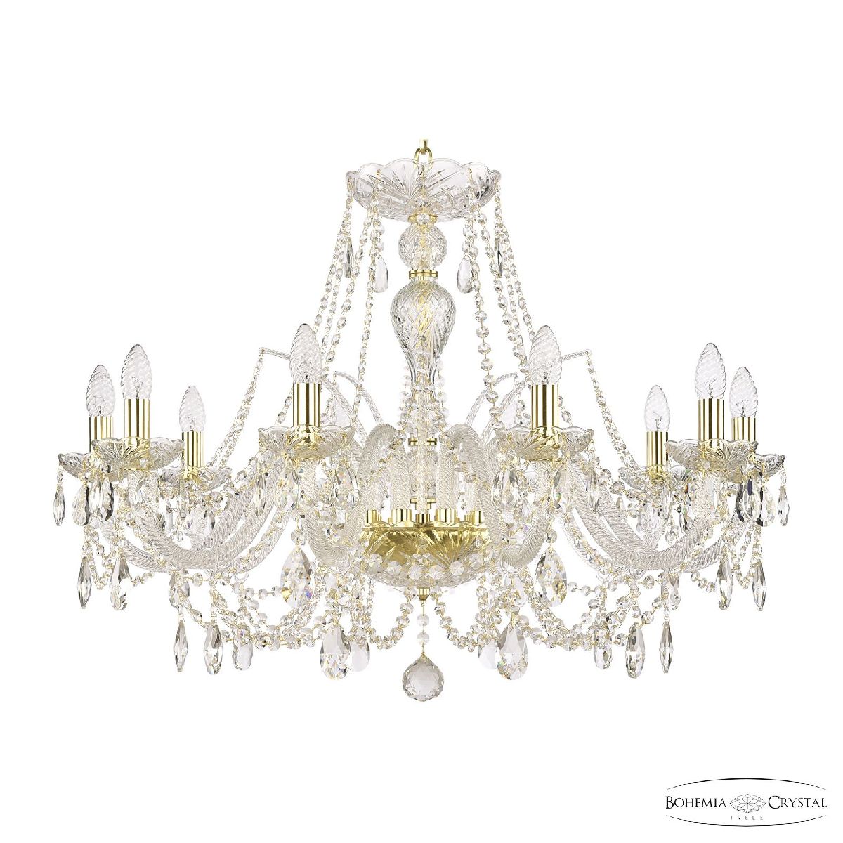 Подвесная люстра Bohemia Ivele Crystal 105/10/300 G