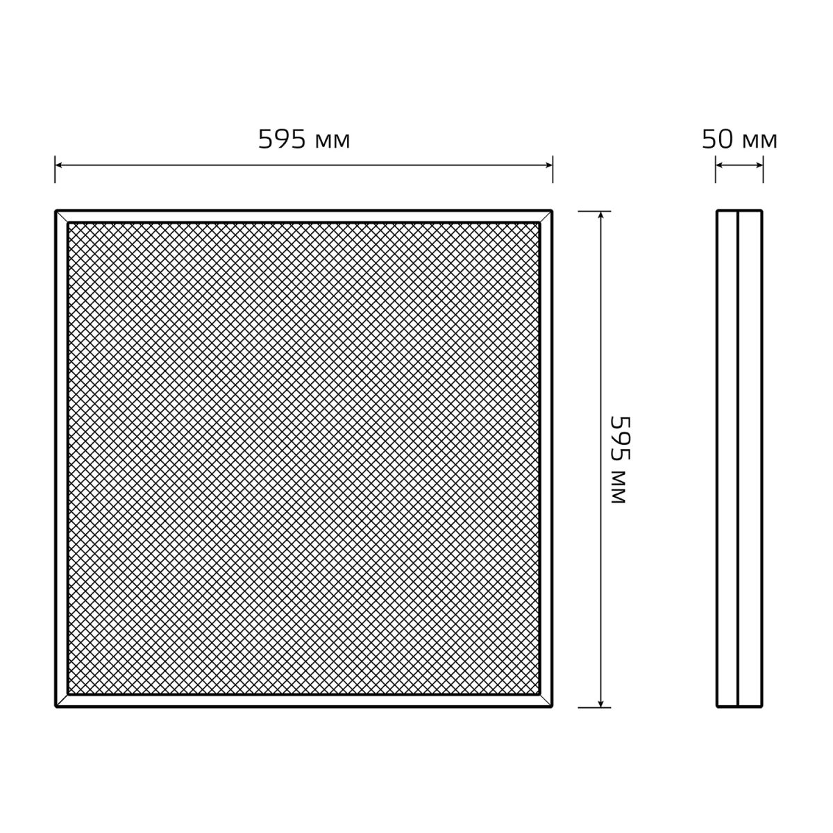 Светодиодная панель Gauss Mir G1-A0-00070-01G03-4003040