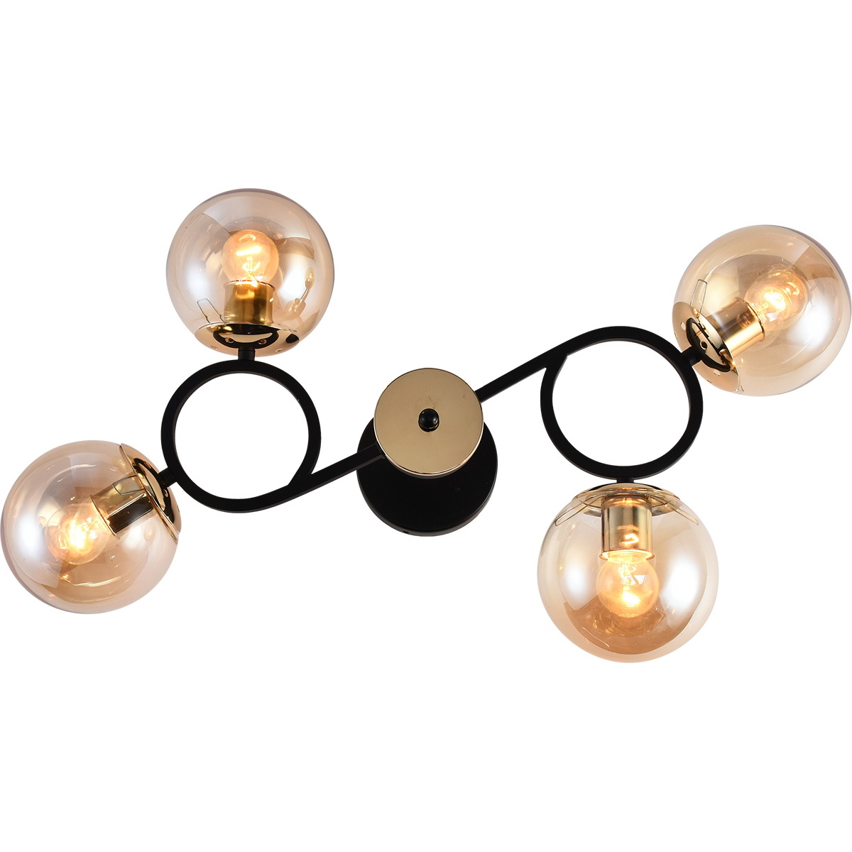 Люстра на штанге Reluce 01338-0.3-04 BK+FGD