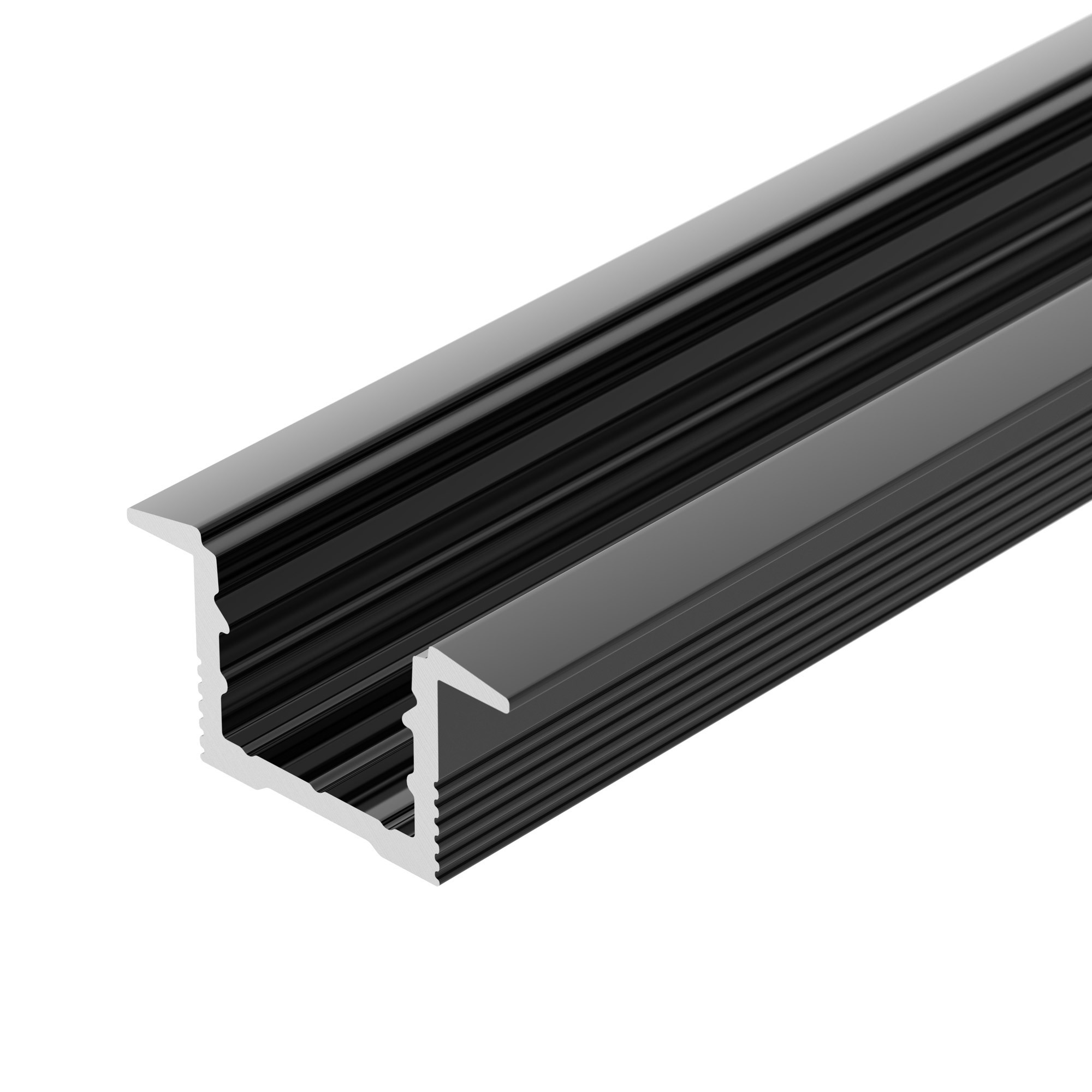 Алюминиевый профиль Arlight SL-SLIM-H13M-F25-2000 BLACK 037114