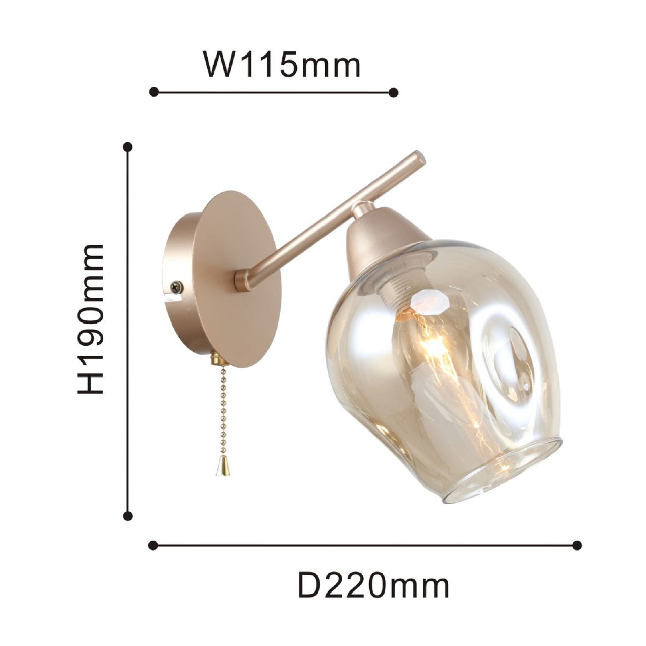 Бра с выключателем на корпусе F-Promo Tilda 2658-1W