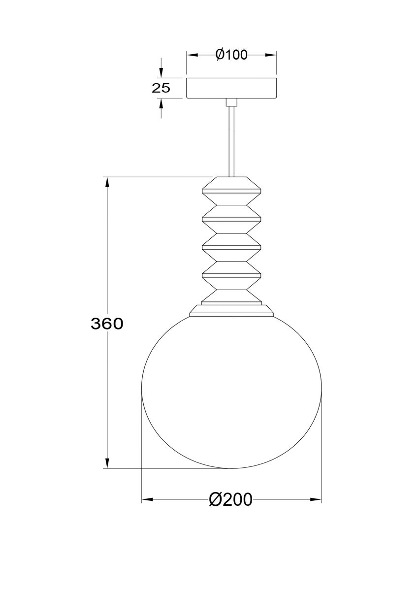 Подвесной светильник Maytoni Bruco P150PL-01BG