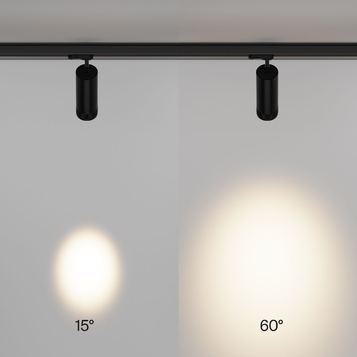 Трековый трехфазный светильник Maytoni Focus Zoom TR198-3-20W2.7K-Z-B