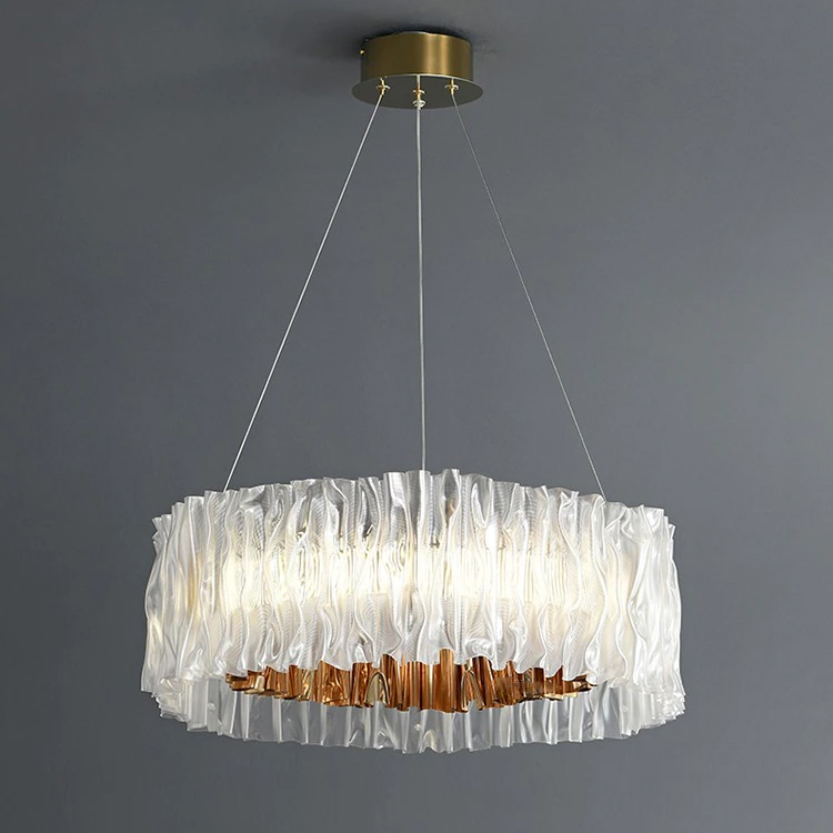 Подвесная люстра DeLight Collection Accordeon 10310P-780 white/gold