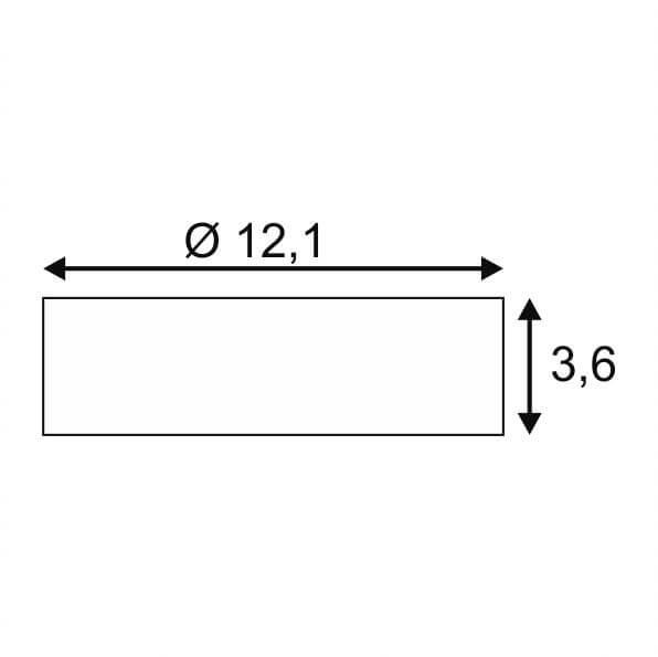Потолочный светодиодный светильник SLV Occuldas 23 117321
