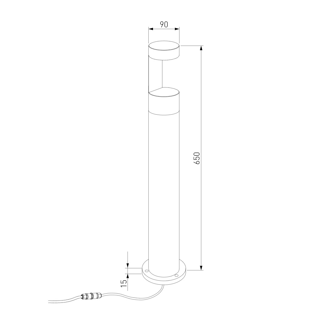 Ландшафтный светильник Elektrostandard Nimbus 35126/F черный 4690389175053