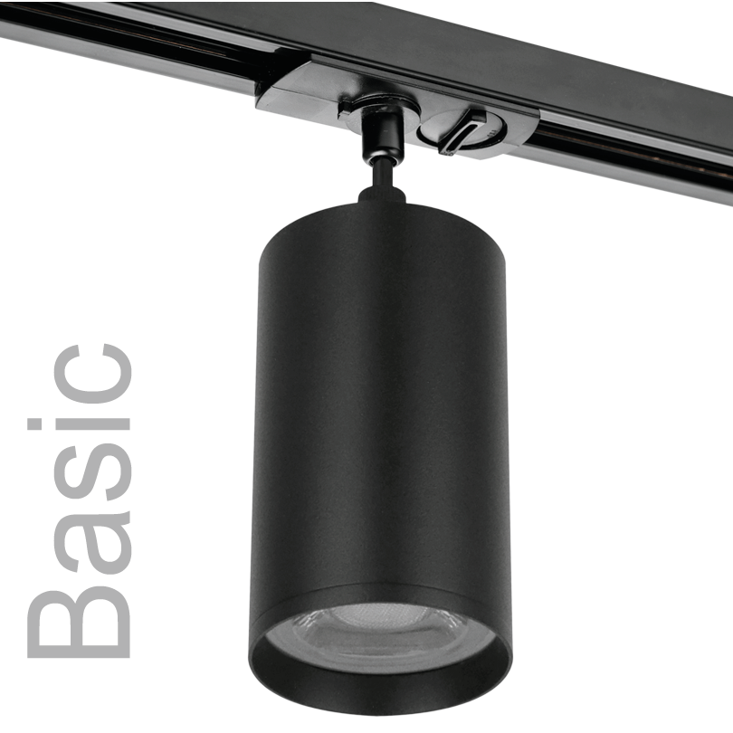 Трековый однофазный светильник Wolta Basic WTL-GU10/03B