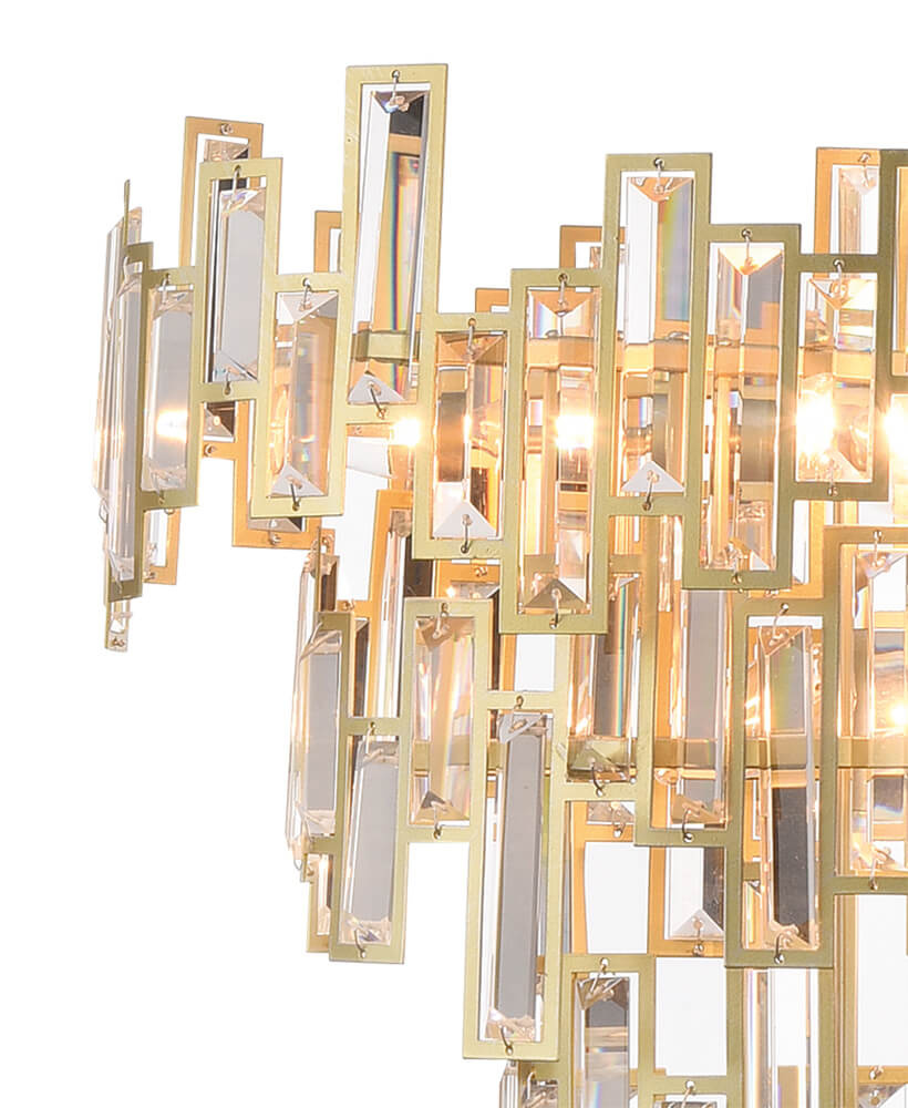 Подвесная люстра Lumien Hall Элиан 0002/12PO-SRGD