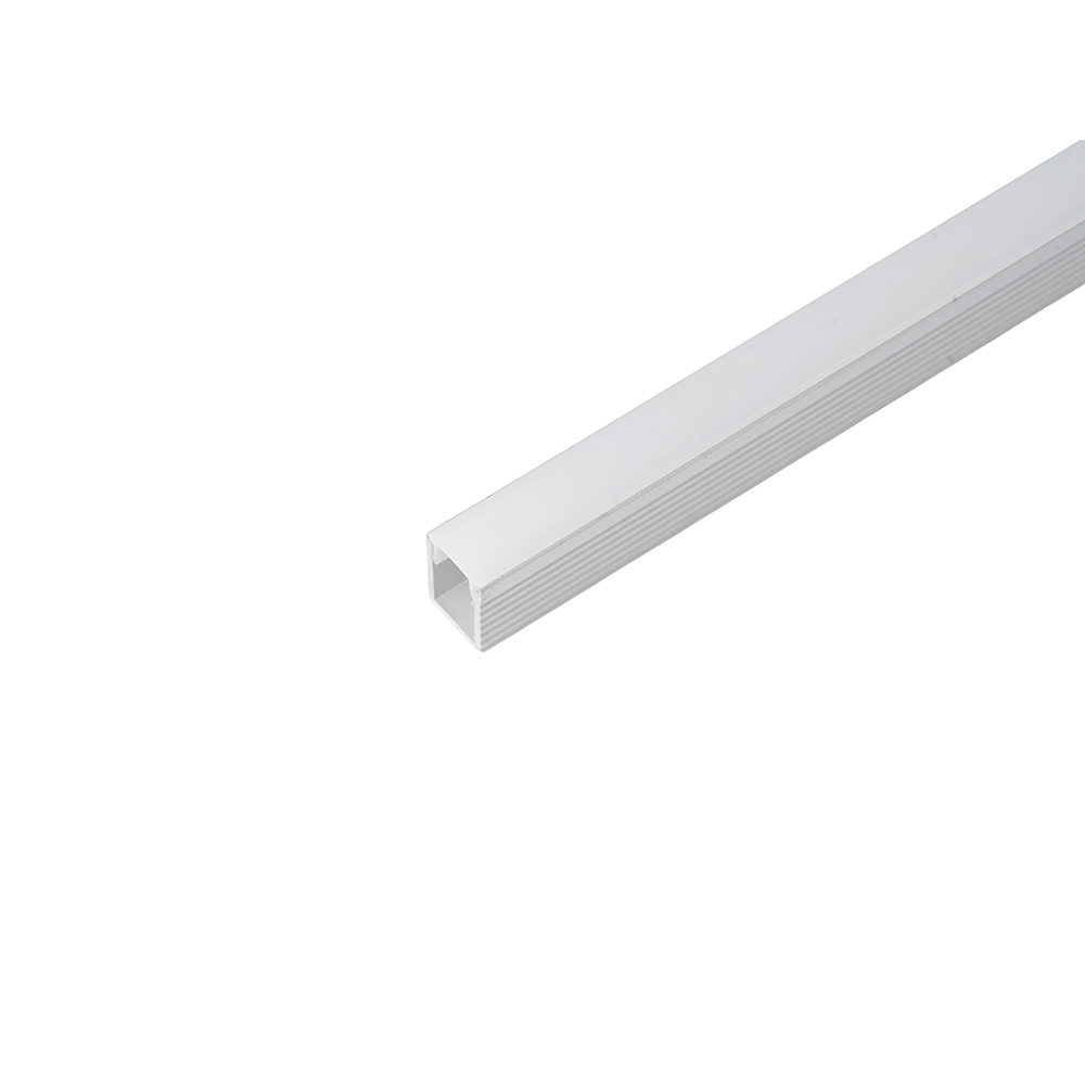 Профиль накладной 9х7.8мм, алюминиевый серебро 2м Feron CAB241 52149