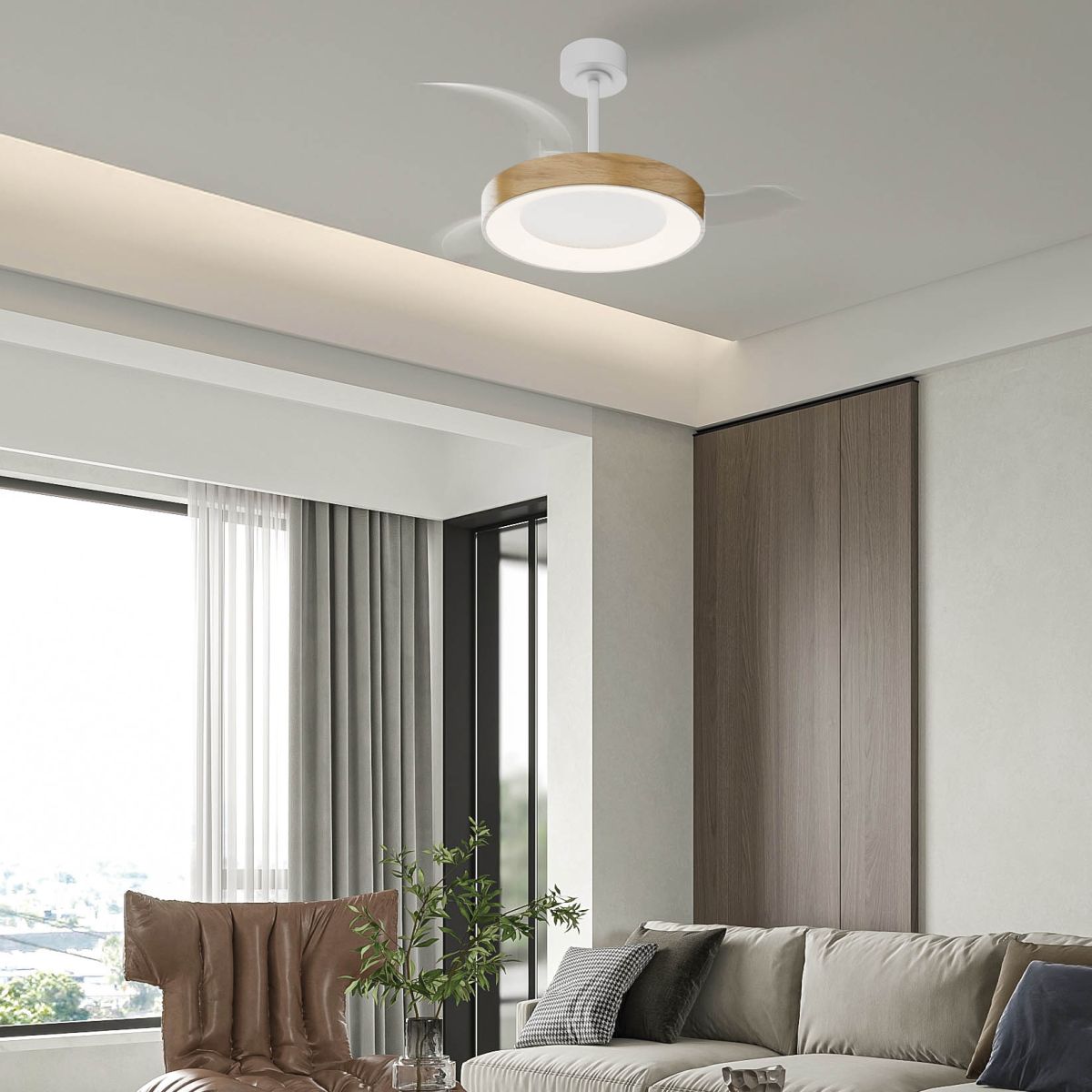 Люстра-вентилятор Mantra Niseko Fan 9011