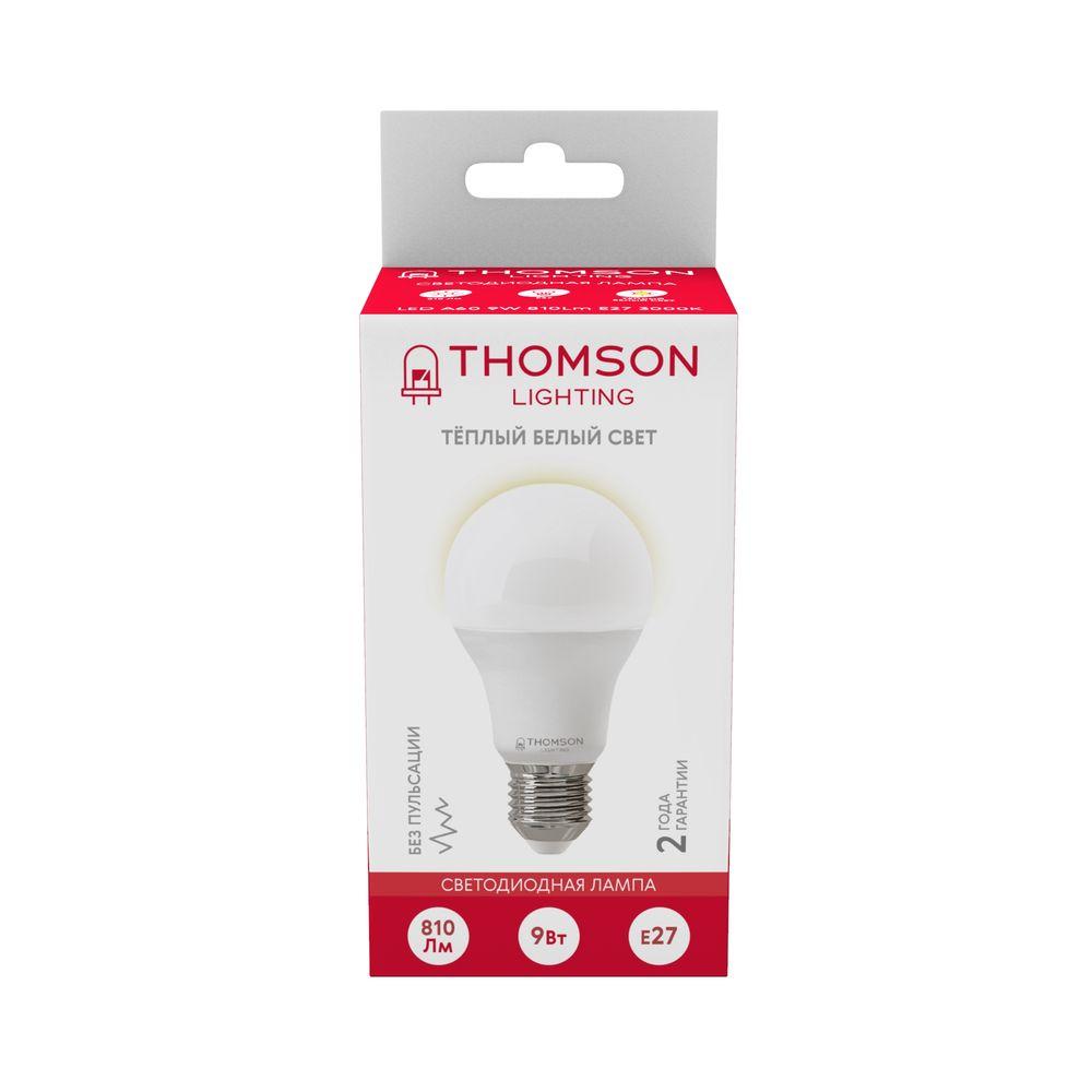 Лампа светодиодная Thomson E27 9W 3000K груша матовая TH-B2003