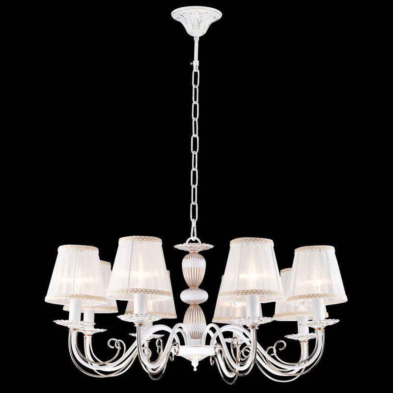 Подвесная люстра Natali Kovaltseva SCARLETT II 11392/8C WHITE GOLD