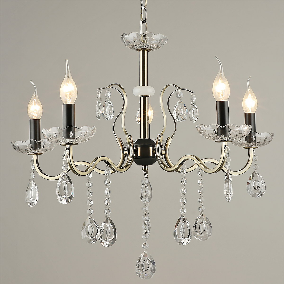 Подвесная люстра Reluce 03804-0.4-05 AB+BK