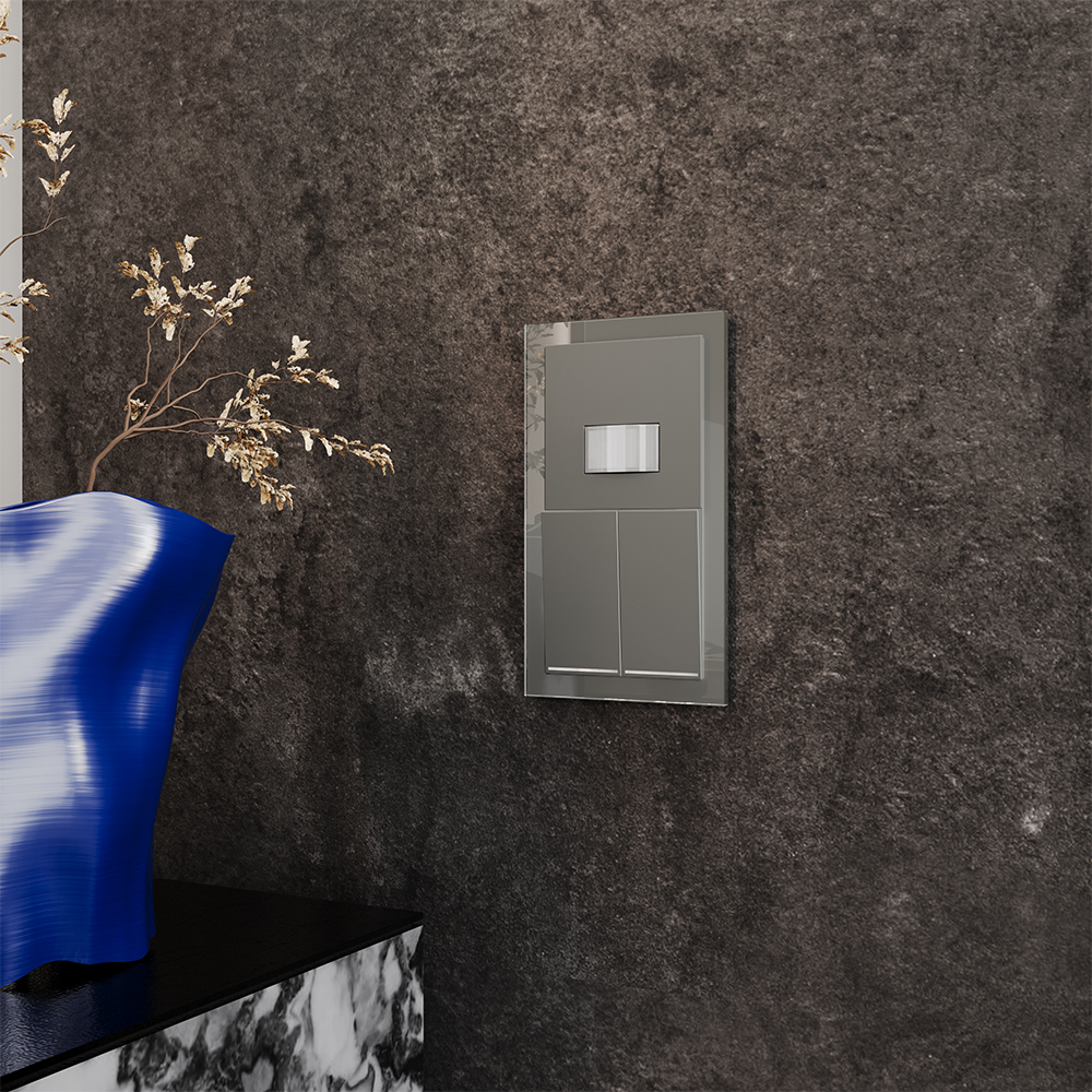 Рамка на 2 поста Voltum S70 VLS110206 (титан, стекло)