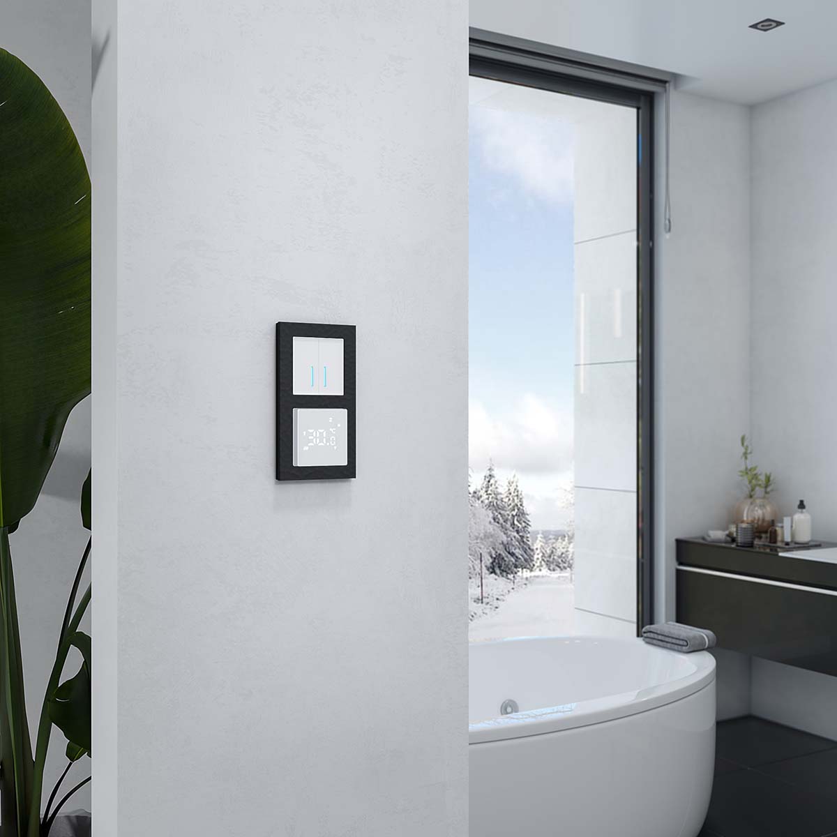 Сенсорный терморегулятор для теплого пола умный дом Werkel W1151201 4690389176937