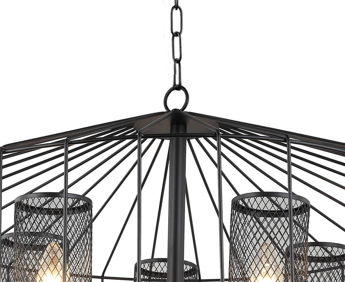 Подвесная люстра Lumien Hall Дезери 4021/5P-BK-GD