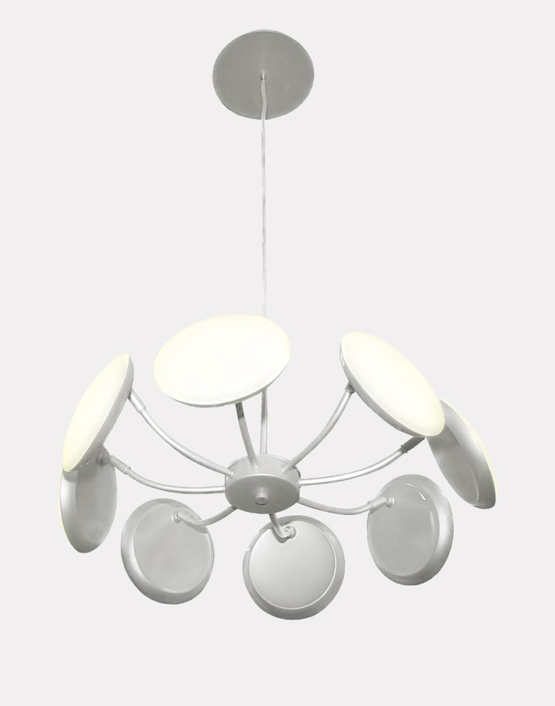 Подвесная светодиодная люстра Crystal Lux Maxime SP8 D500 Silver