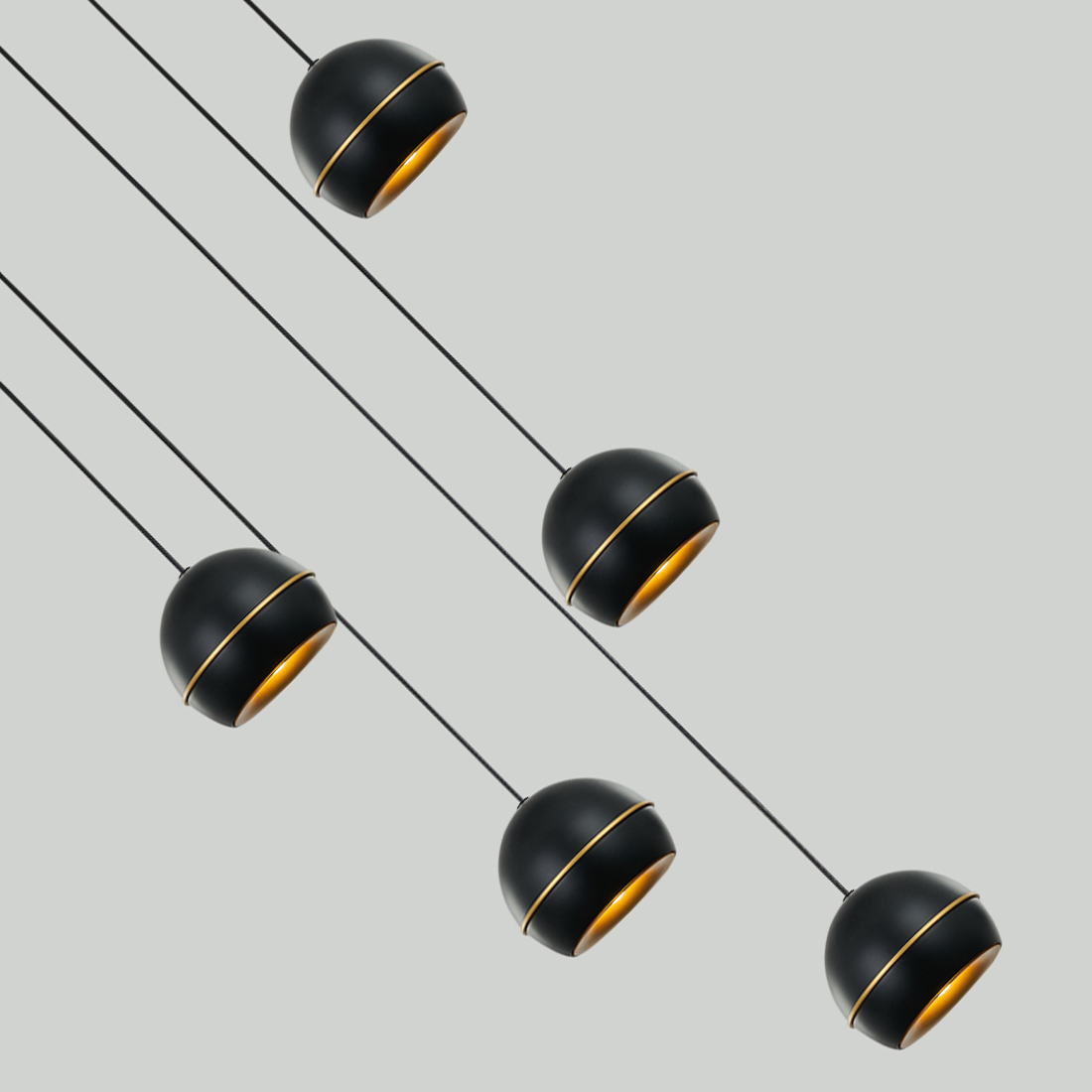 Подвесная люстра DeLight Collection MD21001034-5A black/gold