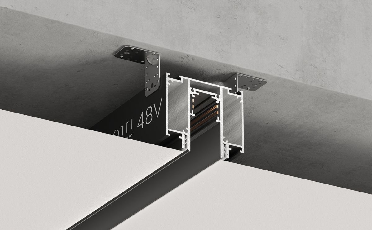 Шинопровод (комплект) Luminotti Genesis LS.300.2M.BK