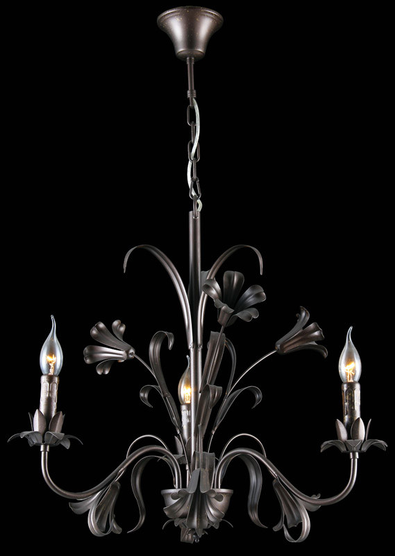 Подвесная люстра Natali Kovaltseva GRACE 79004-3C BROWN, GOLD