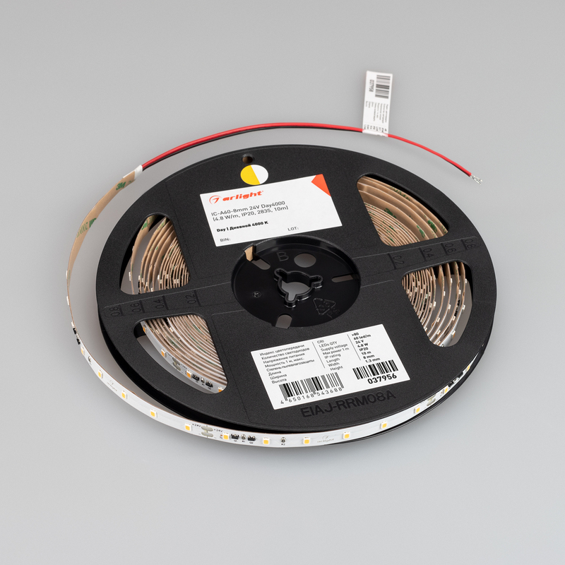 Светодиодная лента Arlight IC-A60-8mm 24V Day4000 (4.8 W/m, IP20, 2835, 10m) 037956