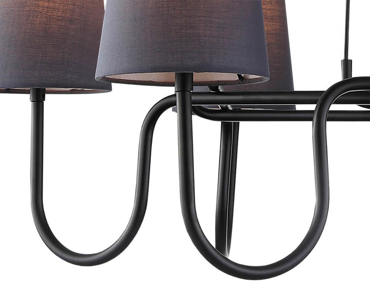 Подвесная люстра Lumien Hall Сиринга 4006/4P-BK-GR-BL