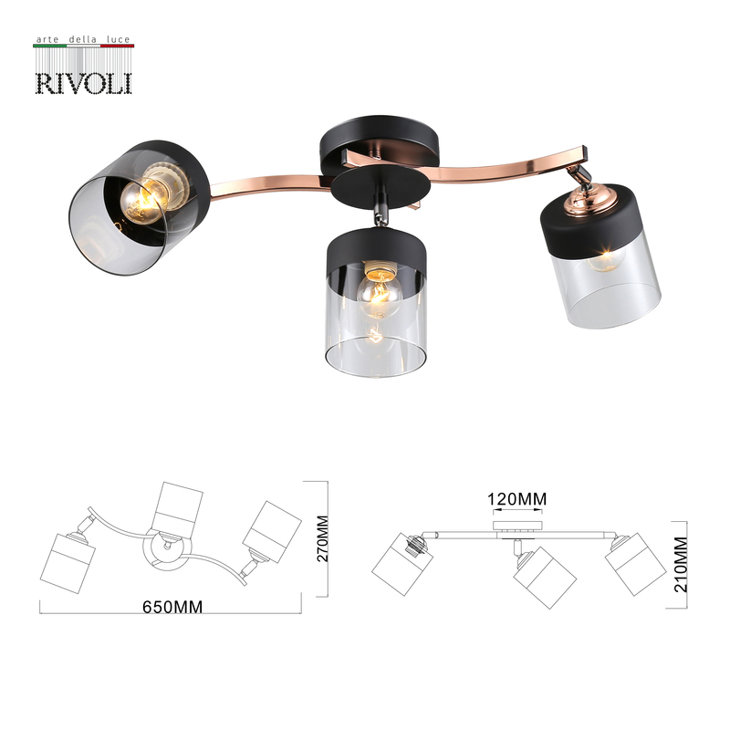 Потолочная люстра Rivoli Diana 9116-303 Б0053429