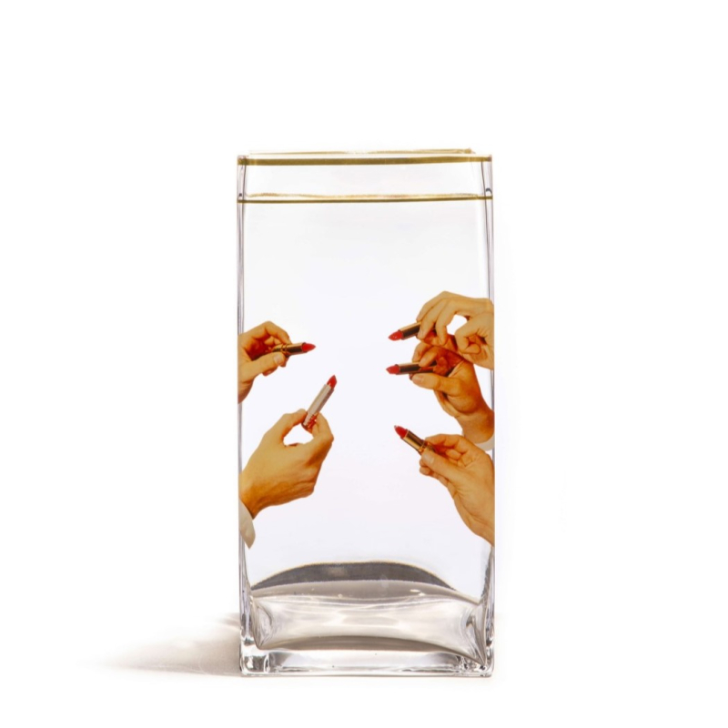 Ваза Lipsticks Big Seletti Toiletpaper Glass Vase 14153