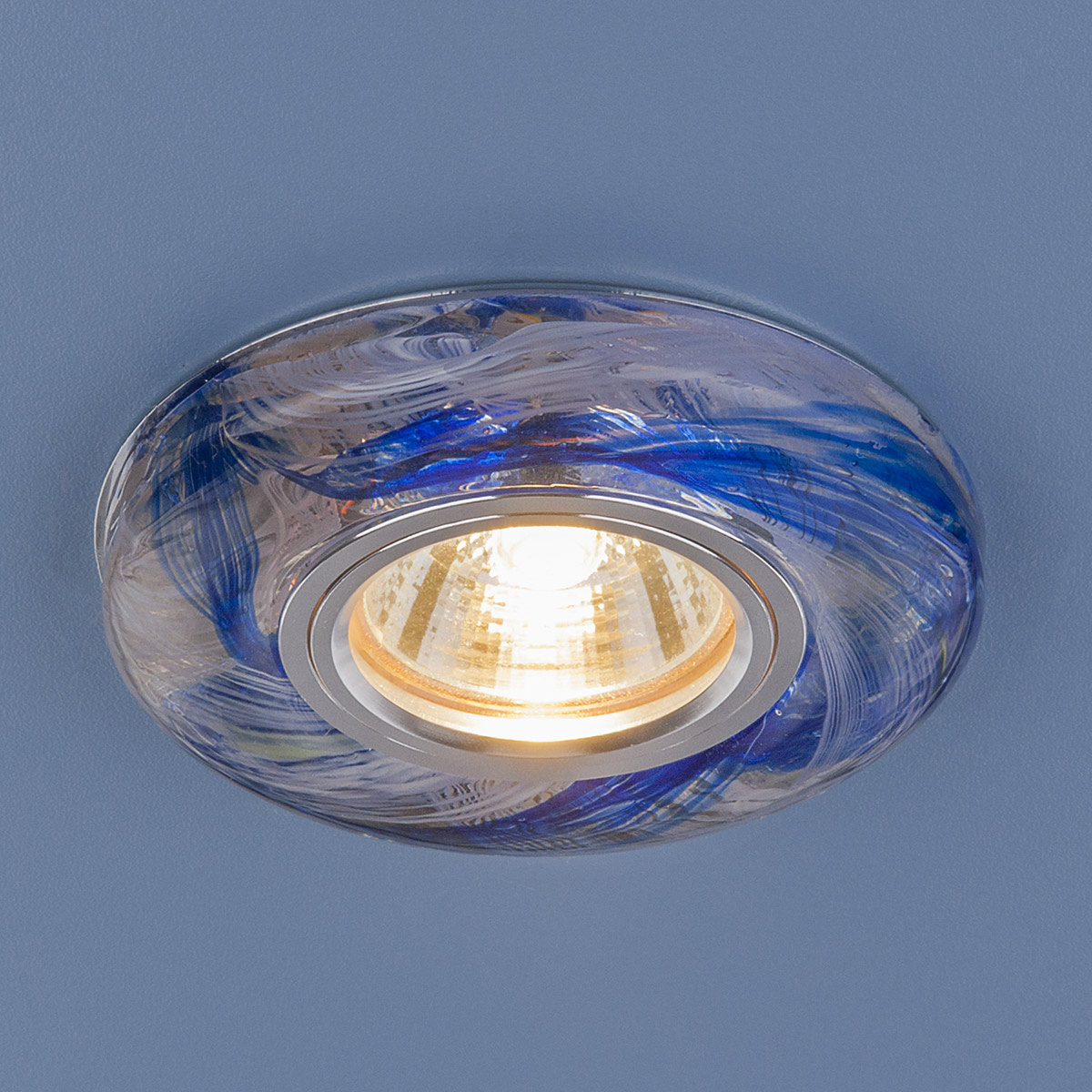 Встраиваемый светильник Elektrostandard 2191 MR16 CL/DBL прозрачный/синий 4690389096105