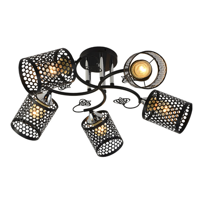Потолочная люстра Seven Fires Geiya SF3341/5C-BK-CR