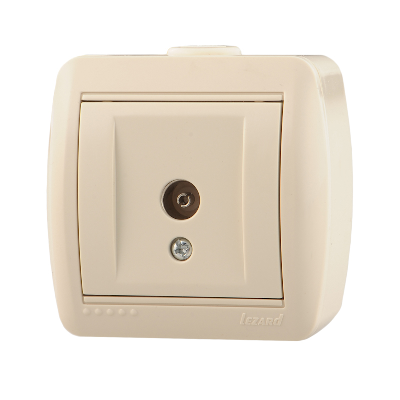 Розетка ТВ проходная Lezard Nata 710-0300-129