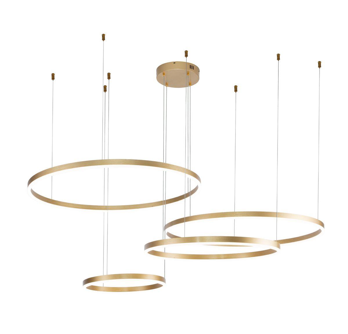 Подвесная люстра Indigo Galass 14001/4P Gold V000015L