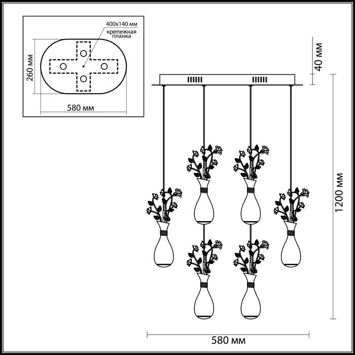 Подвесная светодиодная люстра Odeon Light Carolis 4035/36L