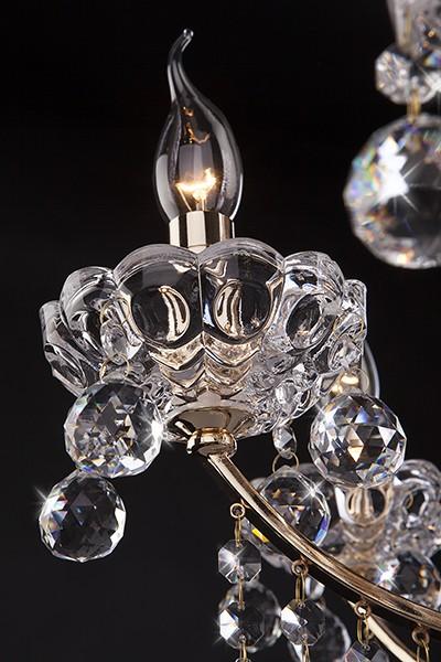 Подвесная люстра Eurosvet 3543/6 золото/тонированный хрусталь Strotskis