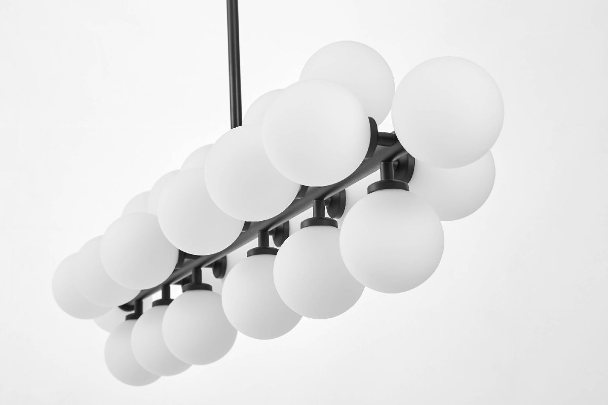 Люстра на штанге Lumina Deco Marsiada LDP 6033-24 BK