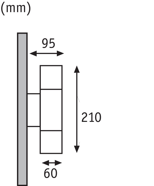 Уличный настенный светодиодный светильник Paulmann Led Flame Eisen 18009