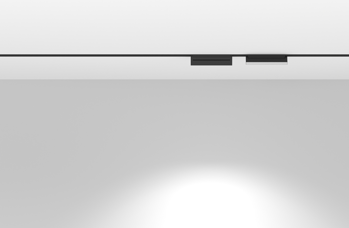 Трековый магнитный светильник Luminotti Genesis Bend L.302.12.4K.BK