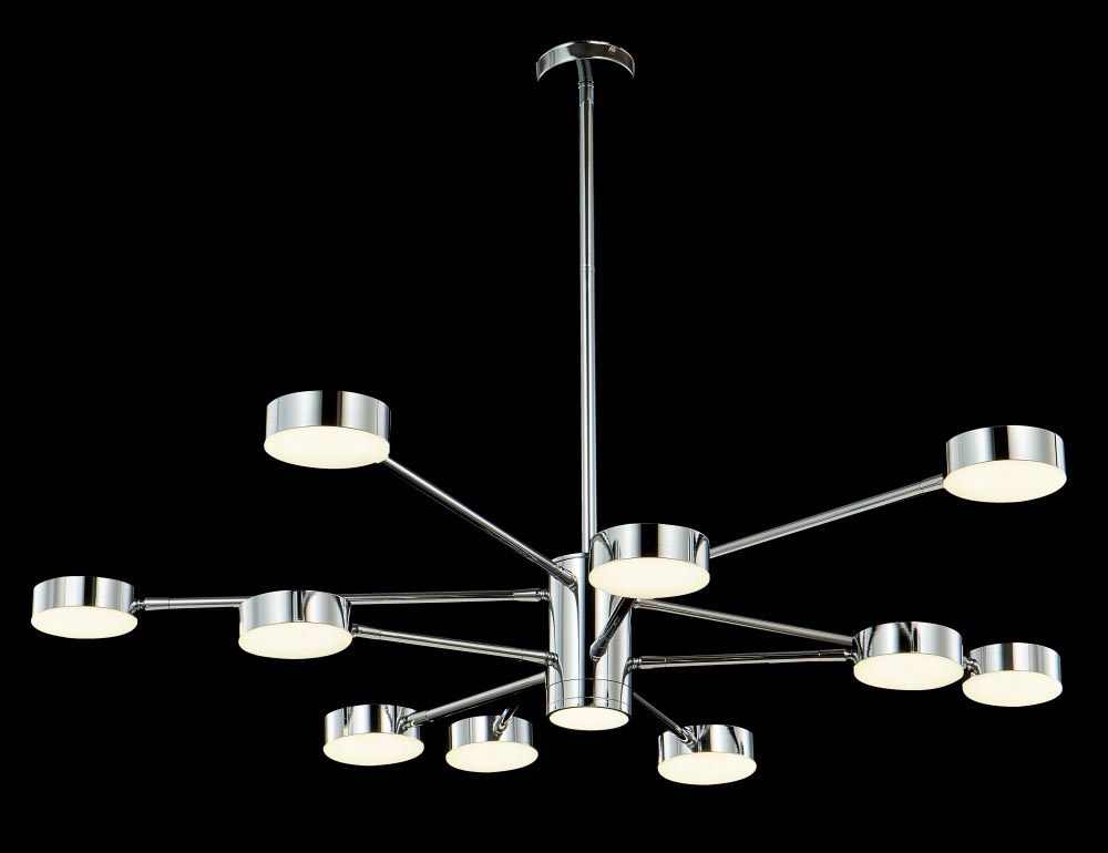 Люстра на штанге Crystal Lux Goracio SP10+1 D1100 Chrome