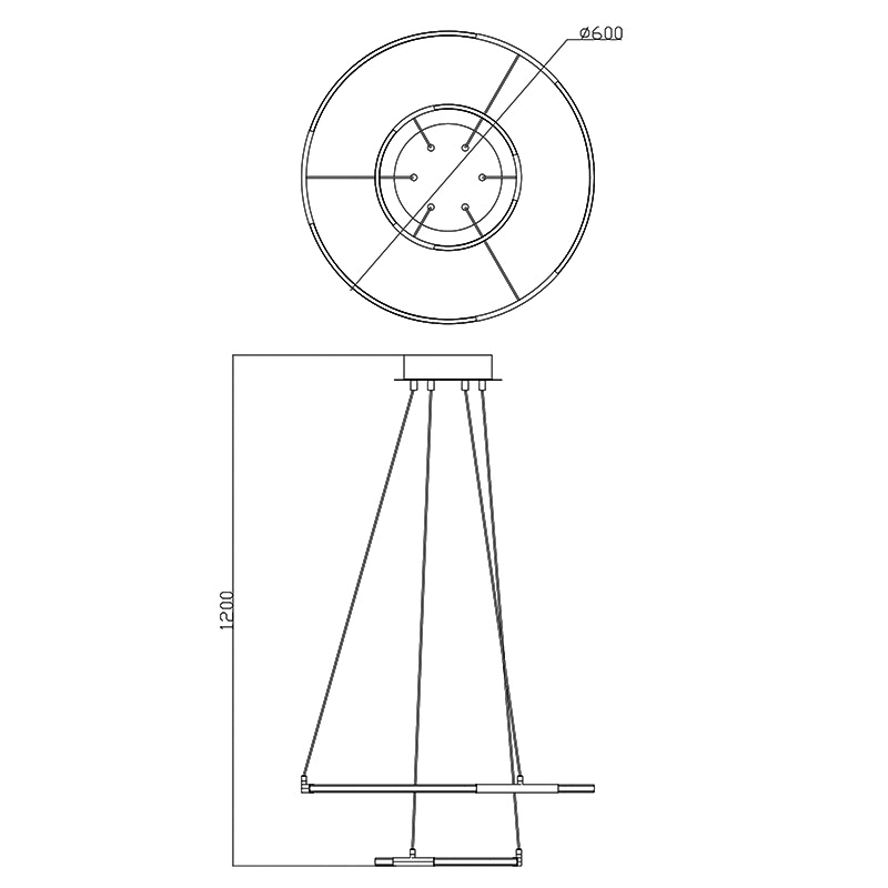 Подвесная люстра светодиодная Zumaline ONTAR L180619-2