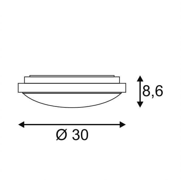 Потолочный светодиодный светильник SLV Lipsy 133733
