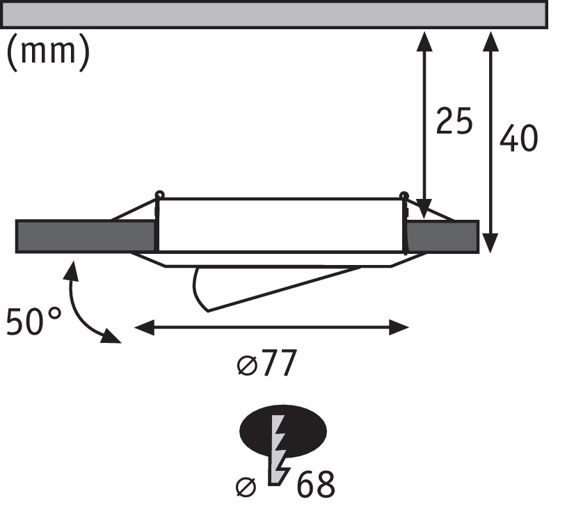Встраиваемый светодиодный светильник Paulmann Premium Line Focus 93579